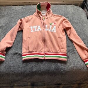 Italia Pink Zip-Up Jacket